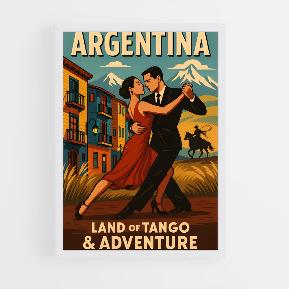 Poster Tango entre Montagnes – affiche Danse (vue 3)